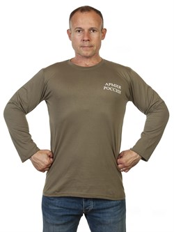 Футболка Армия России с длинным рукавом олива t-shirt_ar_long_o - фото 22924