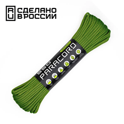 Шнур паракорд 550 CORD nylon 30м neon green snake 57187 - фото 25097